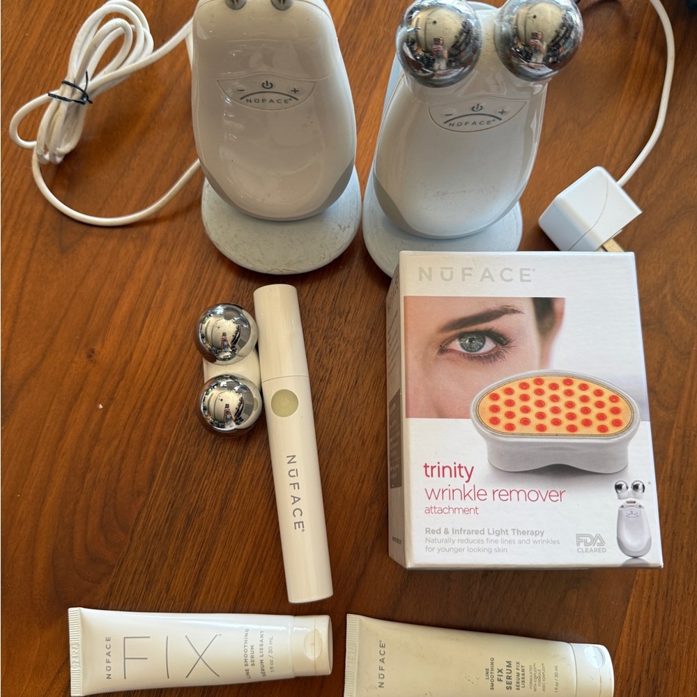 NuFace Skincare Tool Set - White and Silver